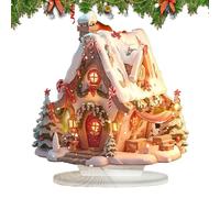 Maisons De Village De Noël Éclairées - Cottage En Acrylique Éclairé Par LED, Présentoir Décoratif De Table, Mini Maison Festive, Accessoire D'éclairage De Vacances | Maisons De Village De Noël Pour