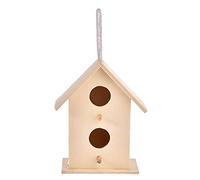 Maisons d'oiseaux | Nichoir en Bois de cèdre pour Suspension extérieure | Cabane à Oiseaux Bricolage pour dégagement extérieur, journée Portes Ouvertes, nichoir