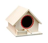 Maisons d'oiseaux pour jardin - Maison d'oiseaux en bois | Nid d'oiseaux | Grandes maisons d'oiseaux pour l'extérieur | Suspension Wood Wood Birdhouse | Nid de vie en bois Nid de vie Décoration