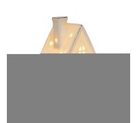 Maisons en Céramique - Ornement de Village Décoratif pour la Maison,Décoration De Cabane Lumineuse De Noël pour Cheminée Chambre Salon Fenêtre Table Et Centre De Table pour La Décoration D