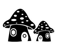 Maisons en forme de champignons