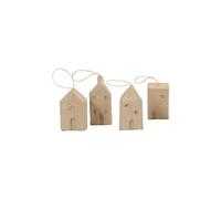 Maisons en papier mâché - De 10 à 12 cm - 4 pcs