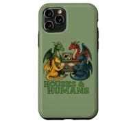 Maisons et Humains drôles Dragon Art Geek Humour Dragons Coque pour iPhone 11 Pro