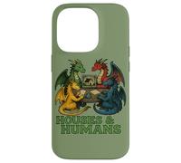 Maisons et Humains drôles Dragon Art Geek Humour Dragons Coque pour iPhone 14 Pro