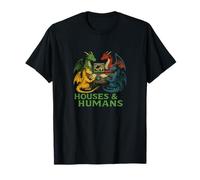 Maisons et Humains drôles Dragon Art Geek Humour Dragons T-Shirt