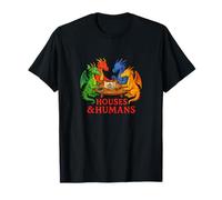 Maisons et Humains drôles Dragon Art Geek Humour Dragons T-Shirt