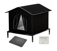 Maisons Extérieures Pour Chats,Abri Isolé Et Imperméable | Maison pour Chat Exterieur Avec Base Surélevée - Pour Chiens Chatons, Lapins Et Autres Animaux Dans La Terrasse Hiver Et Le Balcon