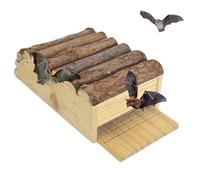 Maisons pour chauves-souris d'extérieur - Cave en bois à montage mural 18x28x15 cm | Abri pour chauves-souris d'extérieur pour arbre, installation murale | Jardin Cour Sentiero Cour