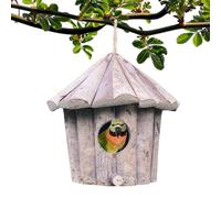 Maisons pour colibri - avec toit en bois - Nichoir à oiseaux de jardin pour fenêtre, pour moineau, pinson, perruche, oiseau bleu, fenêtre, arbre, extérieur, jardin, cour
