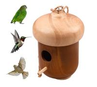 Maisons pour Colibris d'Extérieur - Cabane en Bois avec Corde | Habitat pour Oiseaux-Mouches - pour Balcon Jardin Arbre Pelouse Patio Cour Interieur Fenetre Maison