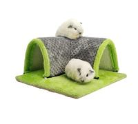 Maisons pour hamsters, chinchilla, corner Hidey Cave, lit chaud en peluche, cachette de tube tunnel lavable pour chinchilla, hamster, hérisson