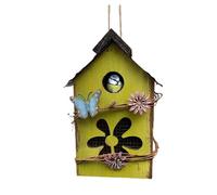 Maisons pour oiseaux d'extérieur, abris d'oiseaux d'extérieur | Jolie maison d'oiseaux d'extérieur en bois suspendue | Cage pour oiseaux de protection décorative, décoration de jardin
