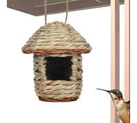 Maisons pour oiseaux en , nids de colibri rustiques tissés à la main, durables, respirants, pour extérieur, décoration idéale pour jardin, patio et maison