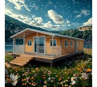 Maisons pour vivre dans une petite maison compacte, petites maisons préfabriquées avec des fonctionnalités mobiles et pliables