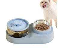 Maisseur de chats et distributeur d'eau, mangeoire de chat automatique,Station d'alimentation du chat - Conception amovible, base antidérapante, fournitures d'alimentation et d'arrosage pour l'hydrata