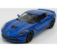 MAISTO 1/18 CHEVROLET CORVETTE COUPE STINGRAY 2014 BLEU MODÈLE STATIQUE DIECAST