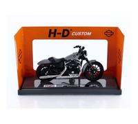 Miniature moto - MAISTO - Harley-Davidson Sportster Iron 883 2022 - 1/18 - Gris - réf. 22940BK