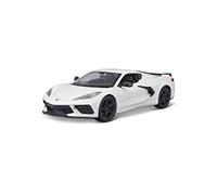 Maisto 1:24 Assembly Line 2020 Chevrolet Corvette Stingray Coupe, Blanc
