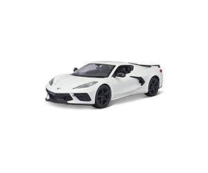 Maisto 1:24 Assembly Line 2020 Chevrolet Corvette Stingray Coupe, Blanc