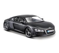 Maisto 1:24 modèle réduit Audi R8 couleur bleu argenté