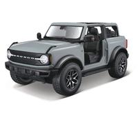 Maisto - 2021 Ford Bronco Badlands (sans portes), gris cactus, 1:18