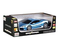 Maisto - 2049697 - Voiture Miniature Radiocommandé - Lamborghini Huracan Lp 610-4 Polizei - Bleu - Echelle 1/14