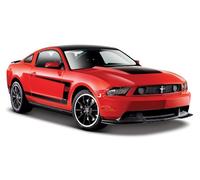Maisto - 31269bl - Véhicule Miniature - Modèle À L'échelle - Ford Mustang Boss 302 - 2010 - Echelle 1/24 - Modèle aléatoire, Bleu / Blanc