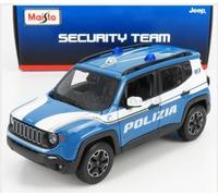 MAISTO 31520-POL JEEP - RENEGADE POLICE 2017 - BLEU CLAIR BLANC - 1/24