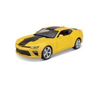 Maisto 31689 Véhicule Chevrolet Camaro SS 'Bumblebee': Maquette du Véhicule avec Suspension, échelle 1:18, Portes et Capot mobiles, Modèle fini, Orientable, 24 cm, Jaune (+noir)