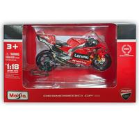 Véhicule Maisto 1/18 Moto GP Racing Ducati Lenovo 2022 #63 Bagnaia