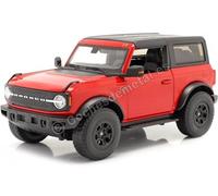 Ford BRONCO Wildtrack 2021 Rouge Noir Maquette de Voiture 1:18 Maisto