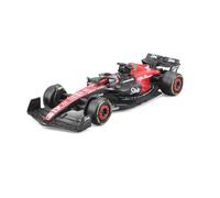 BBurago Voiture miniature Alfa Romeo F1 C43 #77 Bottas 1:43 2023 Avec pilote et vitrine BU38086-BO