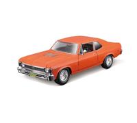 MAISTO - Chevrolet Nova SS 1970 - Modèle Miniature 1/24 - Kit métal détaillé - Voiture à Pousser - Jouet pour Enfants dès 3 Ans - développe la créativité - M39262