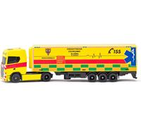 Maisto - CZ - Mini-engins de chantier, Semi-remorque porte-conteneurs Scania 770S GOLEM EMS, République tchèque, 1:64