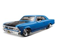 Chevrolet Chevelle Ss 396 1966 Classic Muscle Bleu 1:24 Model 31333 Maisto