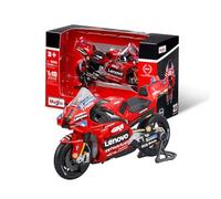 Maisto - Ducati Lenovo Team 2024 Bagnaia #1, Échelle 1:18, Moto Diecast de Collection avec Détails Réalistes, Licence Ducati, Réplique MotoGP Bagnaia, Âge Recommandé 3+ Ans