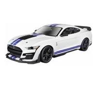 Ford Mustang Shelby Gt 500 Blanche Et Bleu 1/18 Maisto-Maisto