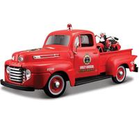 Maisto - Harley-Davidson Custom, 1948 Ford F-1 Pick up + 1936 EL Knucklehead, 1:24