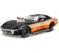 Maisto - Harley-Davidson Custom, 1970 Chevrolet Corvette , 1:24