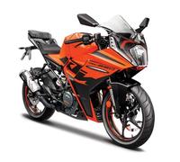 Maisto KTM RC 390 Moto - Réplique de modèle de collection moulé sous pression incroyablement détaillée, échelle 1/18, orange