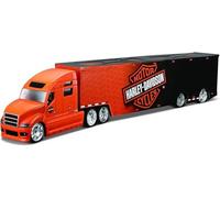 Maisto M11516 Harley Davidson 18_Wheel Custom HAULERS Véhicule moulé sous Pression, Noir