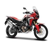Maisto M34007-16910 Moto Honda African Twin Moto moulée sous Pression à l'échelle 1:18, Rouge