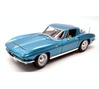 Maisto MI31640BL CHEVROLET CORVETTE 1965 METALLIC LIGHT BLUE 1:18 Modellino