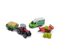 Maisto Mini Working Machines 4 Pack of Tractors Massey FERGUSSON - Incredibly Detailed Die-Cast Replica Collectible Model