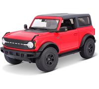 Ford BRONCO Wildtrack 2021 Rouge Noir Maquette de Voiture 1:18 Maisto