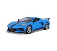Chevrolet Corvette Stingray C8 Haut Escadre 2020 Bleu Modèle 1:18 Maisto