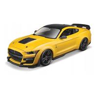 Maisto Voiture miniature Ford Mustang Shelby GT 500 Blanche et bleue 1/18