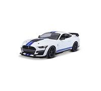 Ford Mustang Shelby Gt 500 Blanche Et Bleu 1/18 Maisto-Maisto
