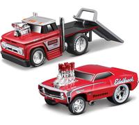 Maisto - Muscle Transports - 1966 Chevrolet C60 Flatbed 1969 Chevrolet Camaro SS, 1:64