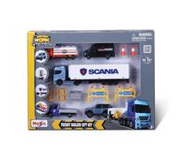 Maisto Scania Freight HAULERS Gift Set - Incredibly Detailed Die-Cast Vehicle Playset